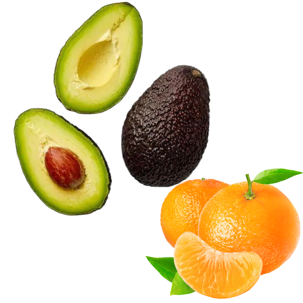 Pack. 3 KG Palta Hass Chilena Grande + 3 KG Mandarina Dulce